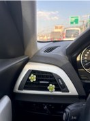 Resim OTOMOGARAJ Otomobil klima süsü çiçekler haki yeşil ikili çiçek klima süsü haki yeşil klima süsü çiçek 
