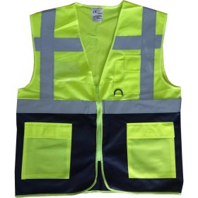 Resim Motto Ticaret Mey Ithalat® Yönetici Ikaz Yeleği Sarı/lacivert Xxl Beden 