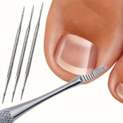 Resim Koku yapmayan keratin ve nasır giderici ile çift başlı paslanmaz çelik ayak ve el bakımı törpüsü 