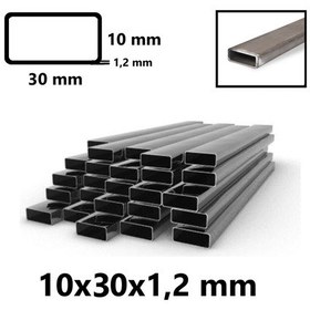 Resim Boyasız 2mt 10 X 30 X 1,2 Mm Kutu Profil Boru Metal 10x30x1,2 D 