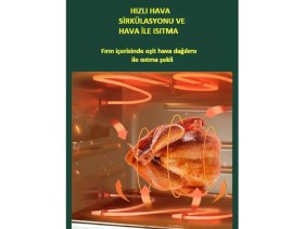 Resim Hutt OA10 Airfryer Siyah Yağsız Fritöz 10 Lt 