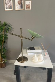 Resim Bamyum Risso Mint Masa Lambası Dekoratif Abajur Çocuk Odası Başucu Lambası Okuma Lambası 