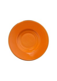 Resim Kütahya Porselen Cosmic Love Toledo 2 parça Kahve Fincan Takımı Turuncu Lacivert 