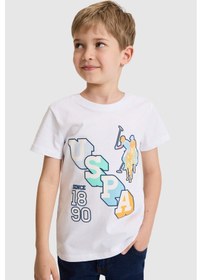 Resim U.s. Polo Assn. Erkek Çocuk Beyaz Tişört 50327027-vr013 