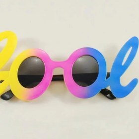 Resim Cool Yazılı Rengarenk Parti Gözlüğü 21X8 cm 