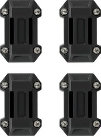 Resim 22/25/28mm Motosiklet Tampon Koruyucu Crash Barlar Blok Motor Koruma Evrensel Black 4pcs Black 4pcs 