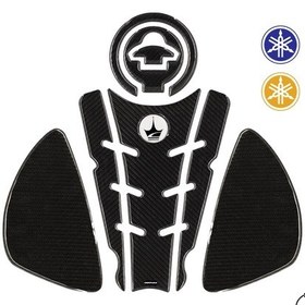 Resim Yamaha R25 2014-2018 İle Uyumlu Kaydırmaz 6d Karbon 9 Parça Tank Pad Seti Gc33 KARBON 