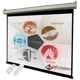Resim Artscreen 150X150 Cm Motorlu Kumandalı Projeksiyon Perdesi 
