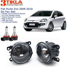 Resim Fiat Punto Evo 2018 Sis Farı Set Oem: 8200074008 