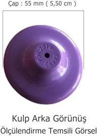 Resim EYM 5 Adet Çocuk Odası Tekli Düğme Mobilya Kulp Çap 55 mm Pembe 
