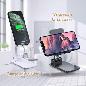 Resim Hobimtek HT-2121 Katlanabilir Telefon ve Tablet Standı Ayarlanabilir Taşınabilir Elektronik Cihaz Standı 
