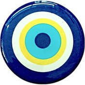 Resim Nazar Boncuk Modeli Yuvarlak Etiket Damla Sticker 3.5 Cm Renk 