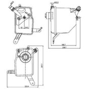 Resim Esse Otomotiv - E60-e61-e63-e64 Radyatör Yedek Su Deposu 03-10 Bhrcrt205000s 17137542986 