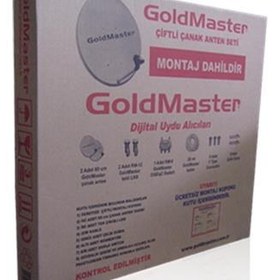 Resim Goldmaster 85 Lik Çiftli Çanak Anten Seti 