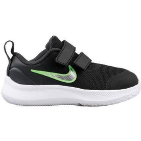 Resim Nike Star Runner 3 Tdv Bebek Koşu Ayakkabısı Da2778-006 Siyah Siyah 
