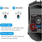 Resim Flybuy Ve Uzun T40 Rgb Pil Oyun Ömrü, Mufunye Modlu Kablosuz Hxsj Faresi: Bt5.1 Bağlantı Aydınlatma, 4000dpı, 3 2.4g 001 Qu 001 