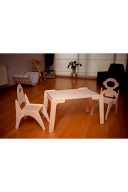 Resim KIDOPPO Uzay Temalı Masa Sandalye Takımı | çocuk Aktivite Masası Ve Sandalyeler | ahşap Çocuk Mobilyası 