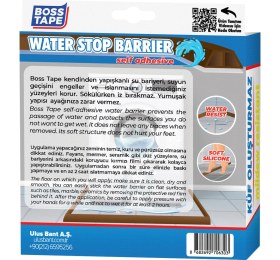 Resim Boss Tape Duş, Kapı Eşiği, Mutfak Tezgahı Etrafı Su Kesici Bariyer Kahverengi - 2 Metre 