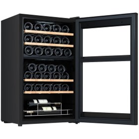 Resim Berfmann Çift Bölmeli Şarap Dolabı ve Soğutucu (34 Şişelik) 