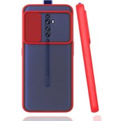 Resim Oppo Reno 2z Uyumlu Kılıf Kayar Sürgülü Lens Koruma Sliding Lens Protective Case 