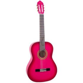 Resim Valencia VC101TPKS Klasik Gitar 1/4 (Pembe) | Sap Çelikli - Okul Öncesi İçin - Hafif 
