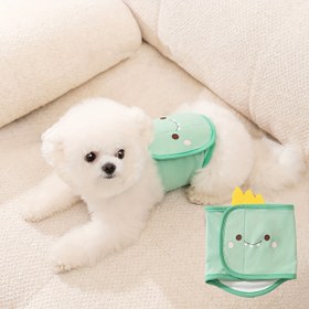 Resim Ayarlı Köpek Bezi, Karikatür Pet Eğitim Pantolonu, Yıkanabilir ve Yeniden Kullanılabilir, Polyester, Köpek Temizliği için, Bel Çevresi Ayarlanabilir, Yavrular ve Yetiş Köpekler için 