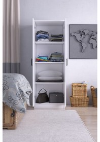 Resim ABETEMOBİLYA 2 Kapılı Gardırop-Beyaz 