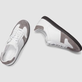 Resim Cabani %100 Hakiki Deri Beyaz Bağcıklı Kadın Spor Ayakkabı Beyaz 