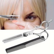 Resim Profesyonel Saç İnceltme Makası, Erkekler & Kadınlar için Dokuma Makasları - Salon ve Ev Kullanımı için İdeal, Tüm Saç Tipleri için Hassas Kesim, Saç Kesme Araçları 