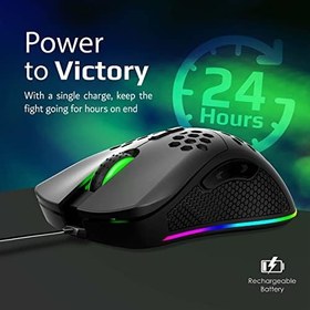 Resim Vertux Oyuncu Mouse GameCharged Çift Mod Oyun Özel LED Işıklı 16.000 DPI - Vertux AMMOLITE 
