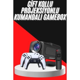 Resim Feifei Retro Video Oyunu Konsolu Android Tv El Oyun Konsolu Wıfı Taşınabilir Projeksiyon - FEİ4706-544 