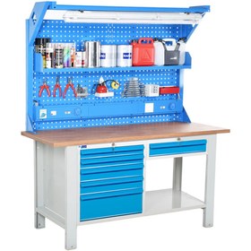 Resim starçelik Atölye Çalışma Tezgahı (1600x720x830-930/1844 mm) 