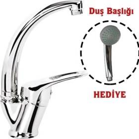 Resim Mix Kuğu Banyo Batarya + Duş Başlığı Hediyeli 