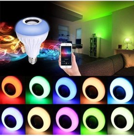 Resim Bluetooth Hoparlör Akıllı Rgb Led Ampul Lamba 