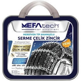 Resim Mefatech Kar Zinciri 165-65-R14 Merdiven Tipi Mahmuzlu Serme Suv 