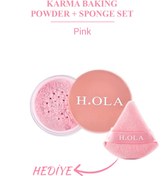 Resim HOLA Baking Powder | Makyaj Sabitleyici Toz Pudra | Pink (Pembe) 