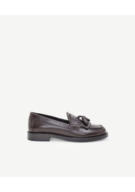 Resim Yargıcı Kauçuk Tabanlı Deri Loafer 24kkay4302x 003 Kahverengi 