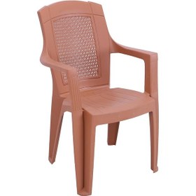 Resim Luna Padişah Koltuk 6 Adet Tik Kahverengi 