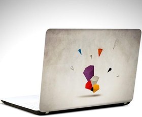 Resim Geometrik Renkler Laptop Sticker 13 Inch (34X24Cm) 