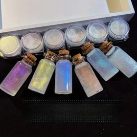 Resim Peri Tozu DIY Epoksi akış kum/Simfoni/Aurora Denizkızı/Aurora mika tozu/Cam tozu İncili toz Süper parlak, çeşitli senaryolar için uygun, festivallerde olmazsa olmaz ve rastgele bir fırça hediye olarak verilir 