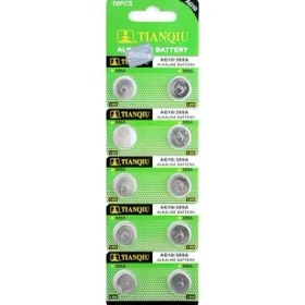 Resim Tianqiu AG10 LR1130/389 Alkalin 10'lu Düğme Pil 