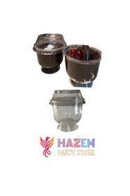 Resim Home AYAKLI KASE KAPAKLI MİKA YIKANABİLİR SERT PLASTİK 20 ADET 220cc 