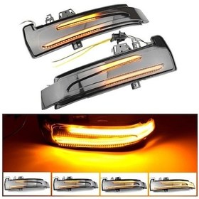 Resim Wondernest W176 Su Sones Siyah Sinyal Sınıfı Şeffaf Mercedes-benz Lambası İçin Flaşör Flaşör Dikiz Çift Aynası A 2013-2017 1 Qv Şeffaf Siyah 