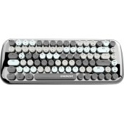 Resim Everest KB-BT09 Parry Siyah/gri Bluetooth+ 2.4ghz Q Yuvarlak Tuşlu Mekanik Klavye Kablosuz Klavye 