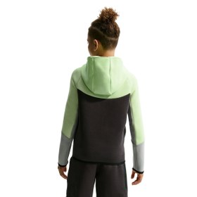 Resim Nike Sportswear Tech Fleece Full-Zip Çocuk Yeşil Günlük Stil Sweatshirt HV5867-361 