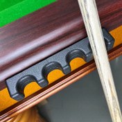 Resim 4/5 Delikli Bilardo Sopa Dinlenme Yeri Yapışkan Şeritlerle - Ayarlanabilir Ergonomik Köpük Minder, İç/Dış Mekan Kullanımı için Dayanıklı Siyah Sopa Tutucu, Kaymaz Tasarım, Bilardo Aksesuarları, Sağlam Kavrama Yapısı 