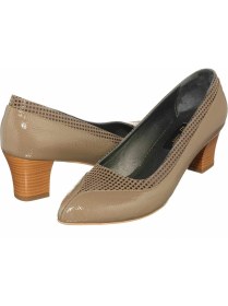 Resim Costo Shoes 43 Numara KDR1207 Vizon Rugan Büyük Numara Kadın Ayakkabısı Rahat Geniş Kalıp Kadın Ayakkabısı Özel Seri 