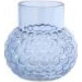 Resim Evdema Püskürtme Mavi Cam Vazo 15 15 15 Cm 