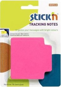Resim Stıckn Trackıng Notes 70x70 MM Neon Pembe 50 Yaprak Not Kağıdı 4- 