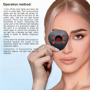 Resim 1 Kamera Yansıtıcı Dedektör, Anti-Gözetim Dedektörü, Kırmızı Işık Yansıtma ile Kameraları Tespit Eder - Oteller, Seyahat, Kıyafet Odaları, Banyolar, Odalar vb. için Mükemmel, Dışarı Çıkışlar ve Seyahatler için Gerekli, Tatil Hediyesi 